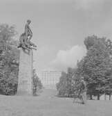 Abel-monumentet av Gustav Vigeland i Oslo. Norge 1946.