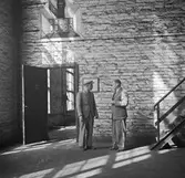 Fabriksinspektion av en superfosfatanläggning i Yxpila. Finland.