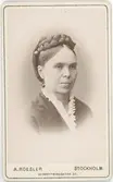 Kabinettsfotografi - Augusta Enström, Stockholm