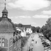 Parkgatan norrut, 1966-06-13. Nuvarande lasarettstomten.