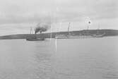 Ett tyskt fartyg i Härnösand under det tyska flottbesöket.