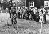 Trafiktävling i Västansjö skola, Ytterlännäs socken 1976.  