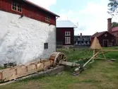 Vattenhjul och stånggång vid kvarnen