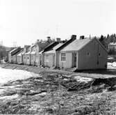 Gustavsviks Örlogsdepå. En av bostadslängorna för tjänstemän vid örlogsdepån, en av landets första radhusrader. 