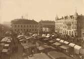 Det gamla rådhuset, kvarteret Midas. Stora Torget 1911.