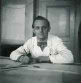 Personalen i arbete. Ingenjör Ragnar Hagin.
Borås Mekaniska Verkstad.