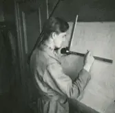 Personalen i arbete. Ritare Roland Grann.
Borås Mekaniska Verkstad.