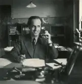 Personalen i arbete. Kontorist Åke Thunebro.
Borås Mekaniska Verkstad.