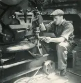 Personalen i arbete. Frithiof Pettersson.
Borås Mekaniska Verkstad.