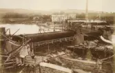 Från montage av valsdamm vid Lilla Edet år 1915.
Tillverkad av Borås Mekaniska Verkstad.