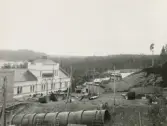 Finnforsens kraftverk år 1911. Exteriör.
Rörsektioner tillverkade av Borås Mekaniska Verkstad.