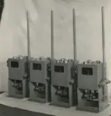 Hydrauliska pumpar och manöverventiler. Manöverventiler.
Tillverkade av Borås Mekaniska Verkstad.