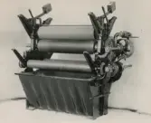 Färgerimaskiner. Jigger med patenterat kar.
Tillverkad av Borås Mekaniska Verkstad.