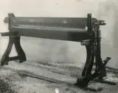 Fanérmaskiner. Klippmaskin.
Tillverkad av Borås Mekaniska Verkstad.