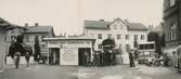 Borås Mekaniska Verkstad visar sina textilmaskiner och kugghjulsautomater vid Boråsmässan 12-21 aug 1949.