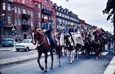 Beriden militärmusikkår vid I3:s 300 års jubileum.