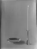 SILVERSKÅL OCH LJUSSTAKE