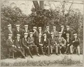 Västerås, Kyrkbacken, kv. Domkyrkan.
Högre Allmänna Läroverket. (Rudbeckianska skolan). 1872 års studenter.