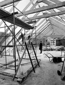 Nya pastorsexpeditionen under byggnadstiden, Brunnshusallén. Invigdes oktober 1963.