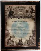 Vänersnäs. Lilla Lunden 1:11. Logen 411 Åkers Stjärna. Avfotograferad tavla