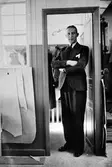 Egon Carlo, designer och modellör på Kabom. Carlo arbetade även med tillskärning och skötte provningar.
