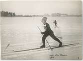 Sven Ekman på skidor, Uppsala 1902