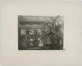 Byggnad med byggnadsställning, Uppsala