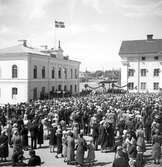 Jubileumsutställningen 1935 invigs av kung Gustav V.