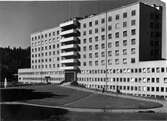 Örnsköldsvik sjukhus. Togs i bruk under senare delen av 1949. Arkitekt O. Genberg.