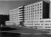 Örnsköldsvik sjukhus. Togs i bruk under senare delen av 1949. Arkitekt O. Genberg.
