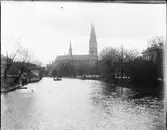 Vy över Fyrisån, Uppsala 1905