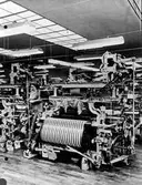 Alingsås Bomullsväveri. Nya fabriken i kvarteret Vimpeln. Vävsalen.