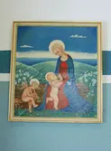 Madonnabild. Målad av överläkare Bruno Fernström 1937.
