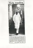 Överläkare Nils Lindströms sista patientrond 1969