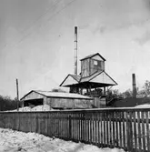 Gasverket i Alingsås, vintern 1959.