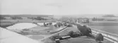 Flygfoto över Gustavsviksbadet, 1943