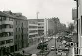 Gatuarbete på Järnvägsgatan, 1964-03-19