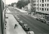 Husbyggnation på Järnvägsgatan, 1964-06-25