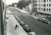 Husbyggnation på Järnvägsgatan, 1964-06-25
