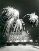Nyårsfyrverkeri när Örebro firar 700 år, 1965-12-31