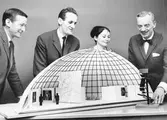 Modell av utställningskupol till utställningen 'Idé 65', Örebro 700 år, 1965