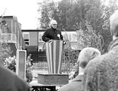 Talare vid invigning av Vivalla centrum, 1968