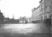 Förslag till placering av Pressbyråkiosk utanför Stora hotellet (se krysset), 1916