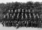 Gruppbild på Örebro stads fasta brandkår, 1913