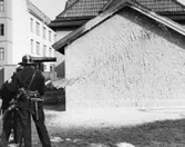 Brandsläckningsövning med skum, 1947