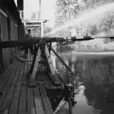 Prov med brandsprutan Albin-200, 1948