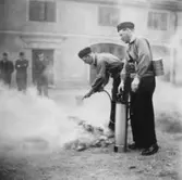 Släckningsövning, 1949