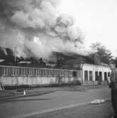 Brand på snickerifabriken, 1956