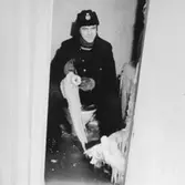 Efter brand vid Kumla foder, 1963