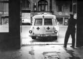 Ambulansutryckning från brandstationen, 1960-tal